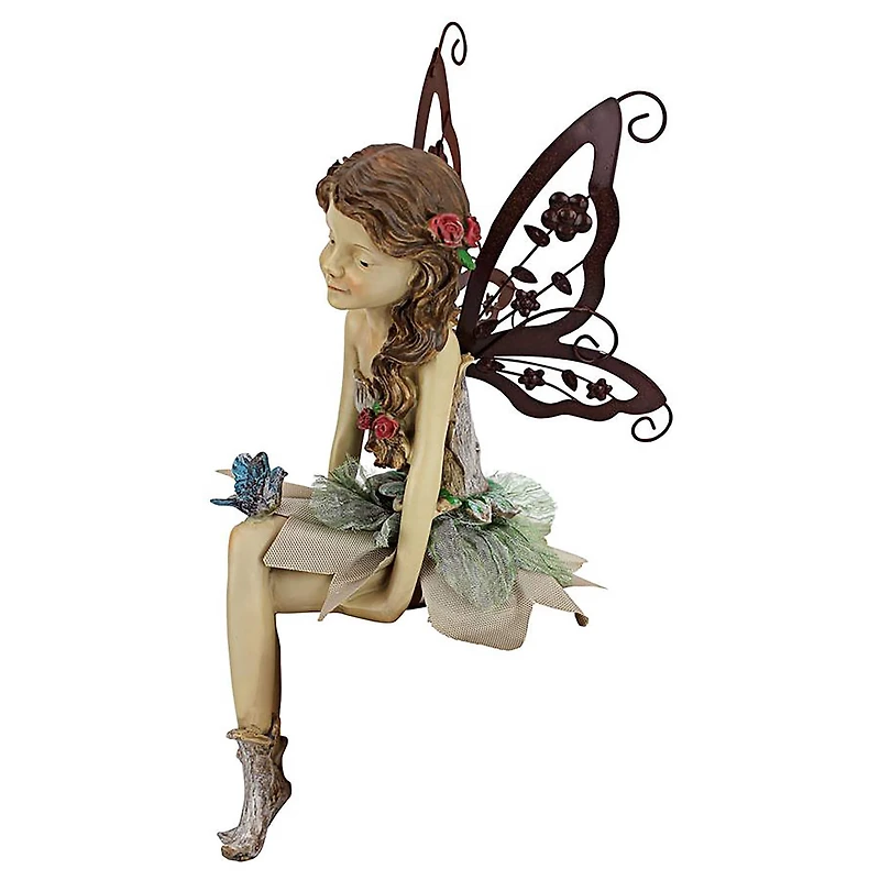 Design Toscano 12.5" Fannie the Fairy Sitting Statue