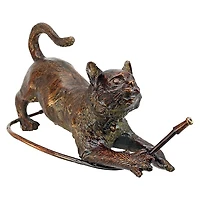 Design Toscano Bronze Raining Cats Piped Garden Statue