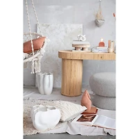 Hello Honey® 13" Natural Modern Organically Shaped Stoneware Planter