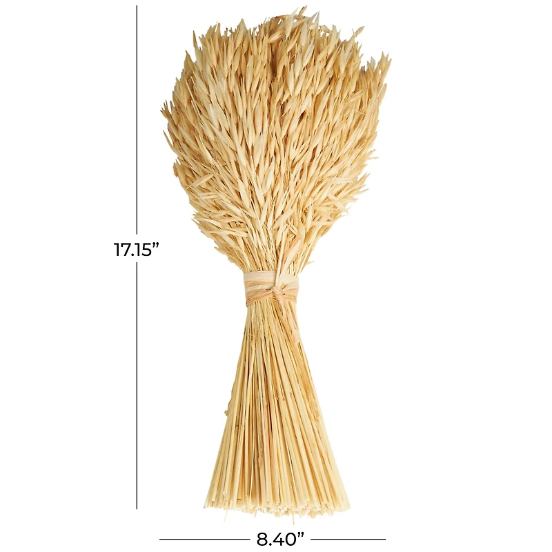 17" Beige Wheat Grass Stalk Bundle