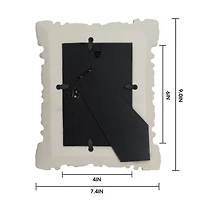 Just Jane 4" x 6" White Scroll Frame by Studio Décor®
