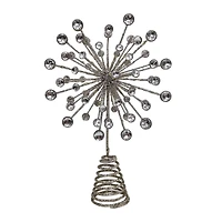 12" Champagne Jeweled Starburst Lighted Tree Topper by Ashland®