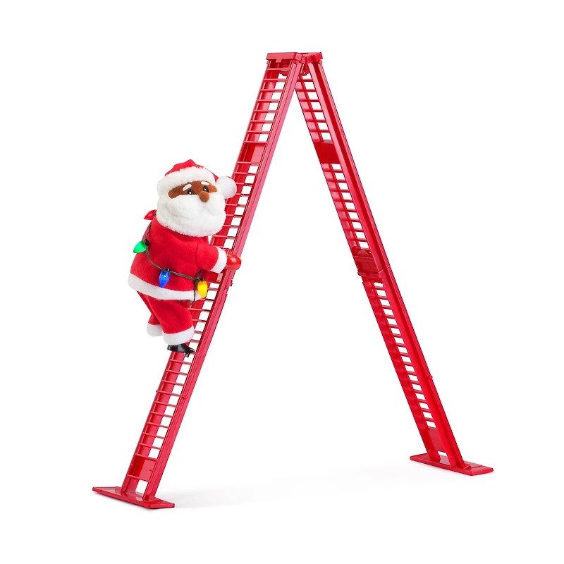 Mr. Christmas 17" Animated Ladder Climbing Santa