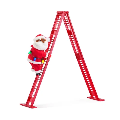 Mr. Christmas 17" Animated Ladder Climbing Santa