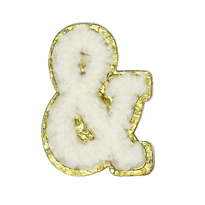 1.5" White Chenille Patch by Make Market