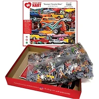 Hart Puzzles Boomer's Favorite Rides by Kate Ward Thacker 1,000 Piece Jigsaw Puzzle