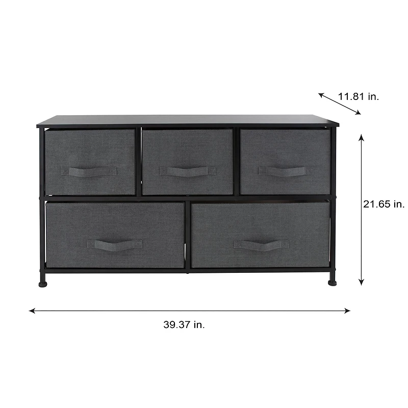 Simplify 5 Drawer Storage Dresser