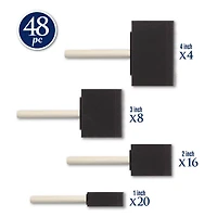ArtSkills® 48 Piece Variety Foam Brush Set