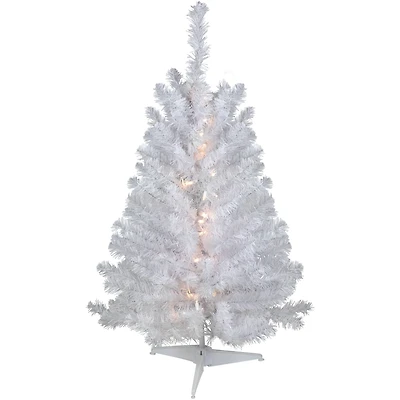 3ft. Pre-Lit Snow White Artificial Christmas Tree