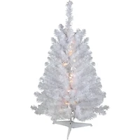 3ft. Pre-Lit Snow White Artificial Christmas Tree