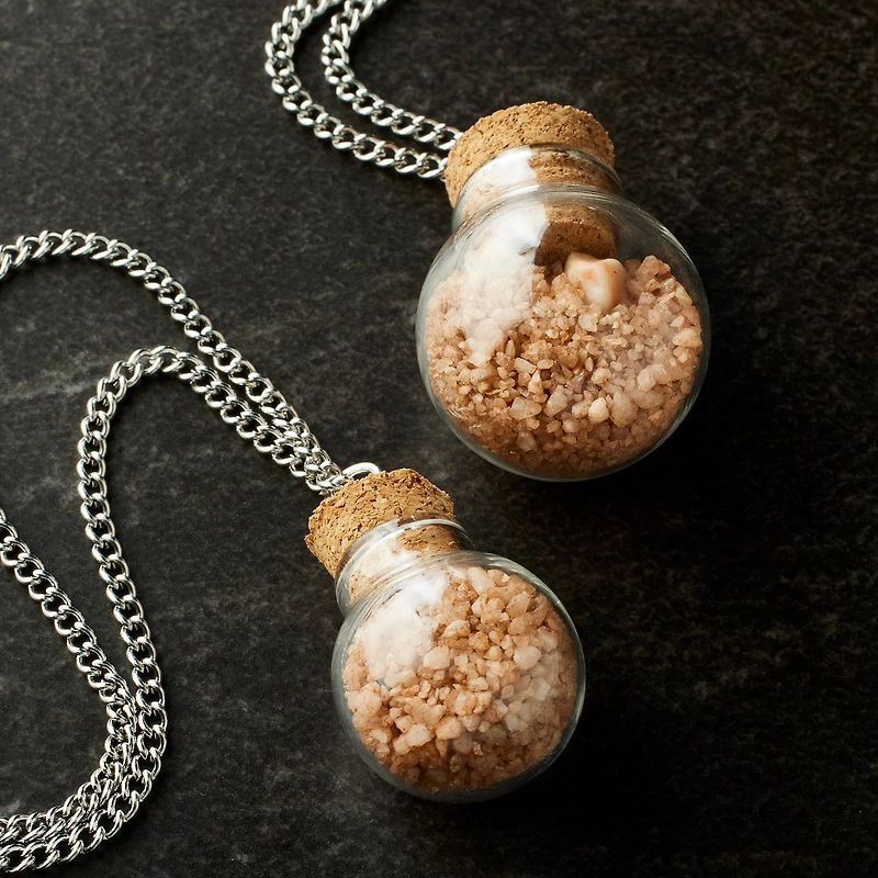 12 Packs: 2 ct. (24 total) Found Objects™ Clear Round Bottle Pendants by Bead Landing™