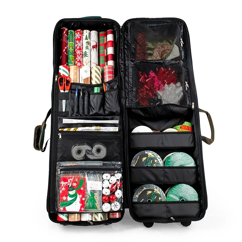 TreeKeeper Rolling Vertical Wrapping Paper Storage Container