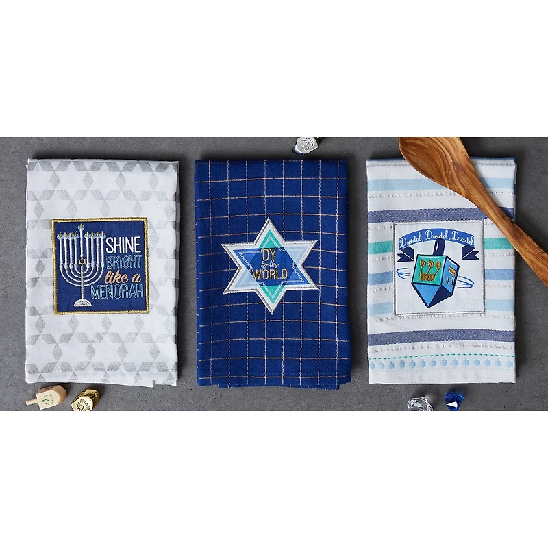 DII® Assorted Hanukkah Dishtowel Set