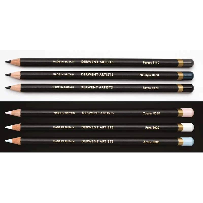 Derwent® Artists Black & White 6 Pencil Tin Set