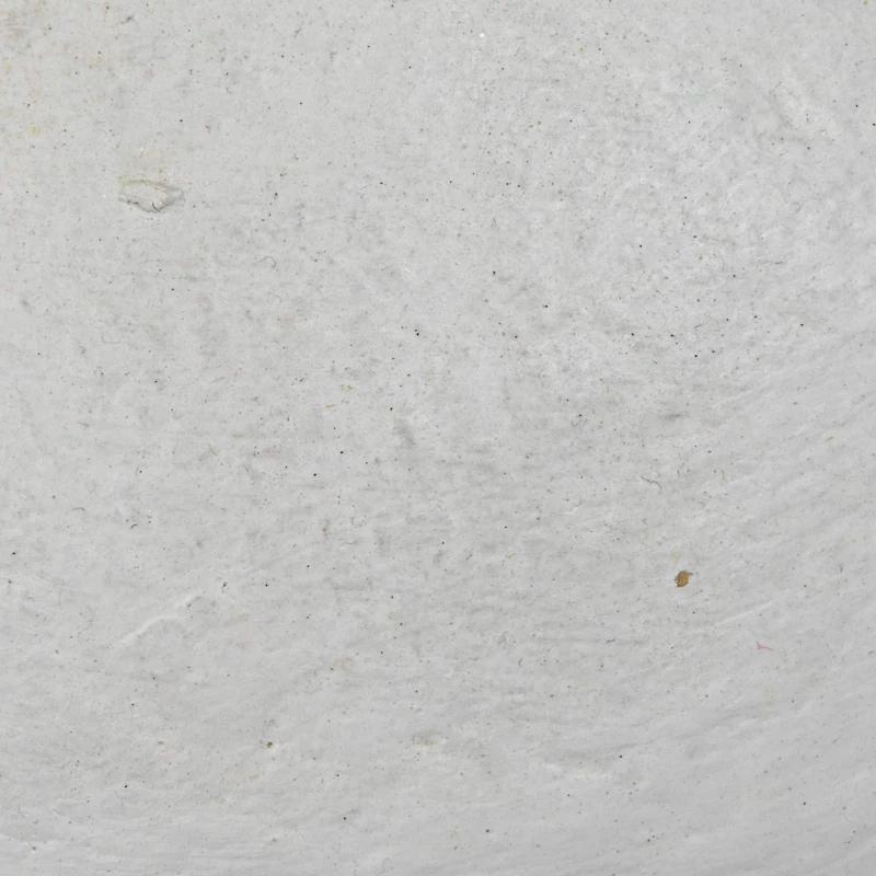 Hello Honey® 11" Round Whitewashed Decorative Paper Mache Taper Holder