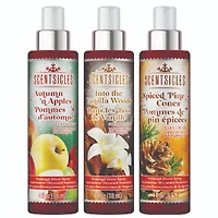 Scentsicles Scent Mister Into the Vanilla Woods,  Autumn 'n Apples and Spiced Pine Cones, 3 pack