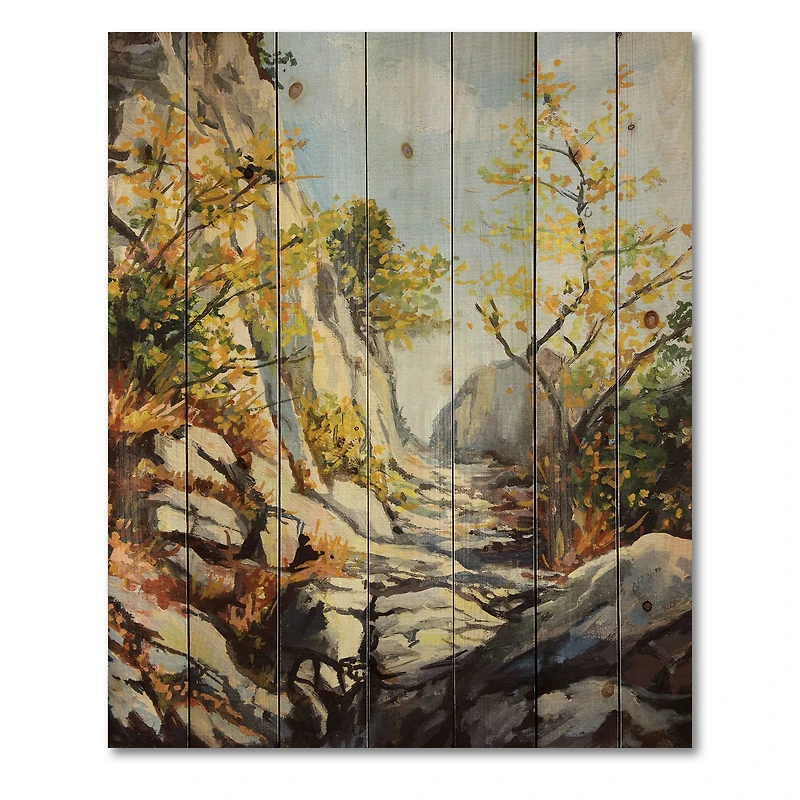 Designart - Marble Path In Autumn