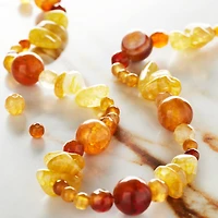 Yellow Agate Stone Semi-Precious Beads Value Pack by Bead Landing™
