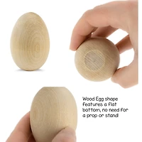 Hygloss® 2.5" Wooden Eggs, 3ct.