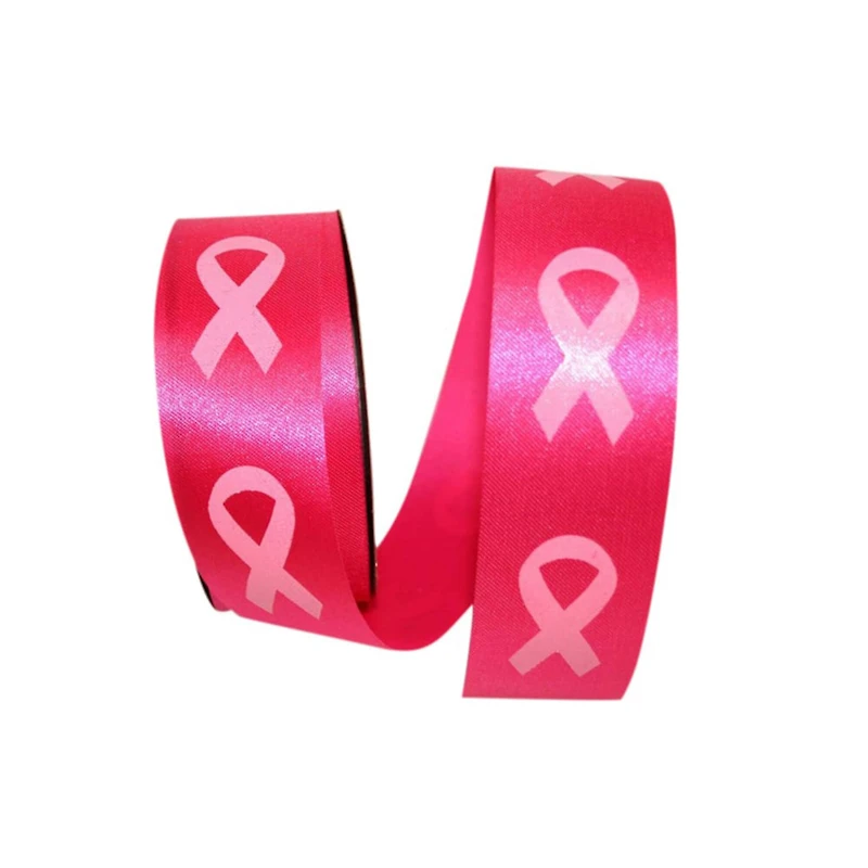 JAM Paper 1.375" x 25yd. Breast Cancer Awareness Symbol Ribbon