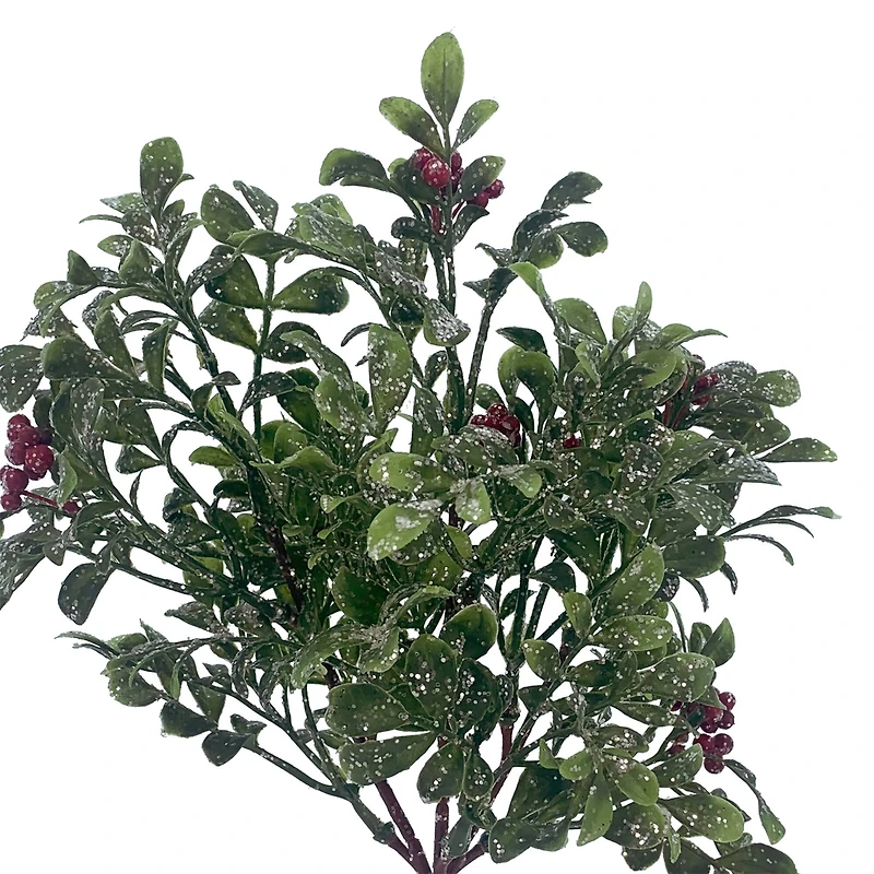 12" Glitter Mistletoe & Berry Pick by Ashland®