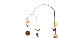 Hello Honey® Star & Moon Brass Mobile