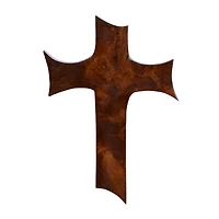 Brown Teak Wood Eclectic Style Wall Decor 14" x 10" x 1"