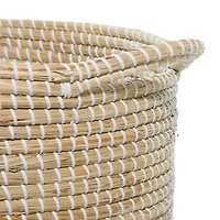 Brown Sea Grass Contemporary Storage Basket Set