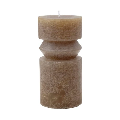 Hello Honey® 3" x 6" Olive Unscented Totem Pillar Candle