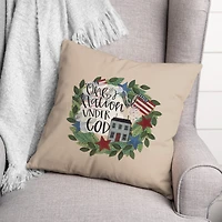 One Nation Under God Throw Pillow