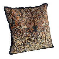 Hello Honey® 20" x 20" Global Tapestry Velvet Pillow with Fringe