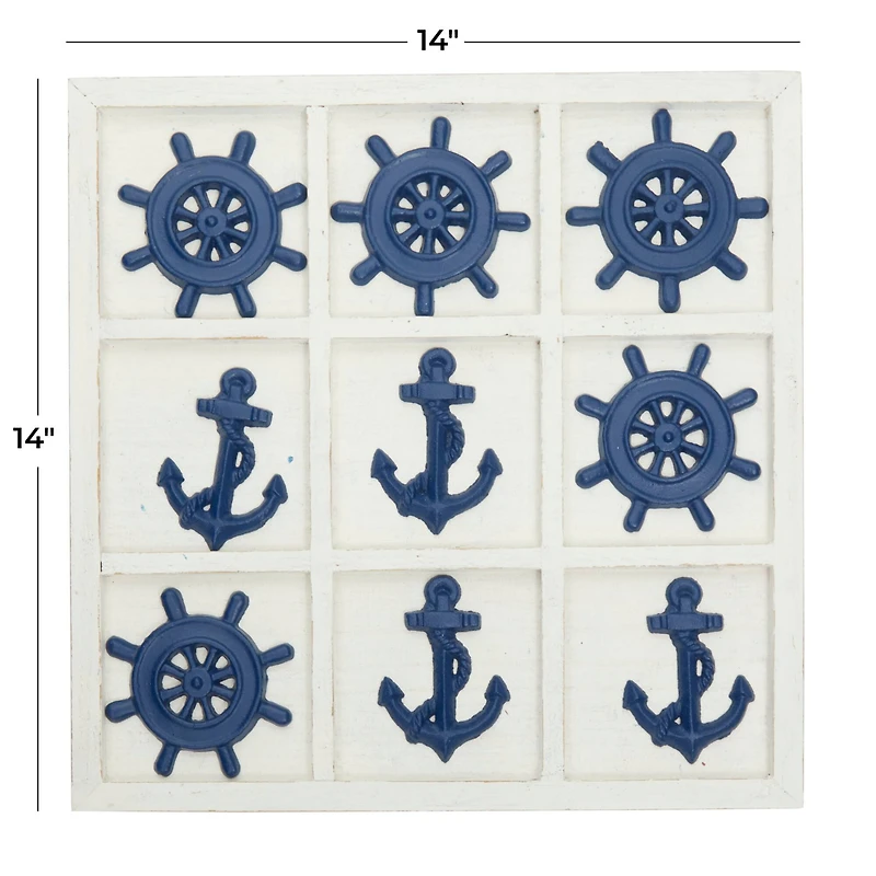 Blue Iron Nautical Game Set 1" x 14" x 14"