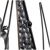 Blue Metal Sailboat Wall Decor with Black Wire Frame and White Bird Accents