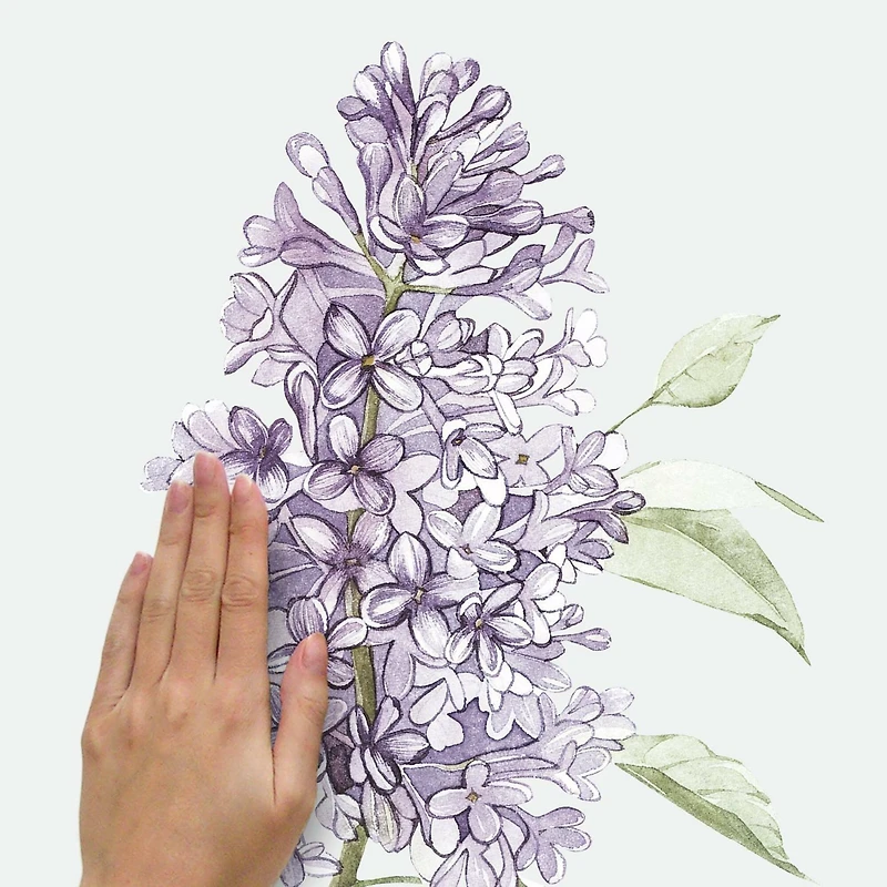 RoomMates Lilac Peel & Stick Giant Wall Decals