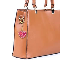 Blue Moon Studio™ Pink Shaker Heart Bag Charm