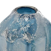 The Novogratz 11.5" Blue Glass Contemporary Vase Set