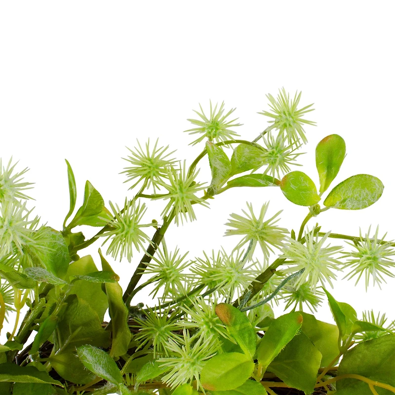 18" Green Jujube Floral & Foliage Springtime Wreath