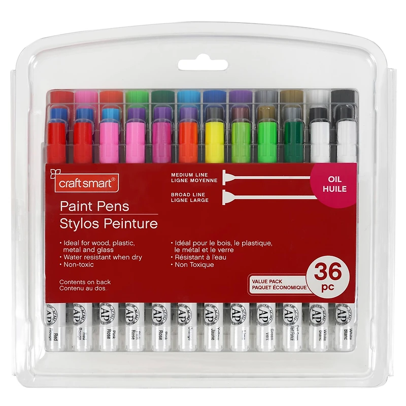 6 Packs: 36 ct. (216 total) Value Pack Paint Pen Set by Craft Smart®