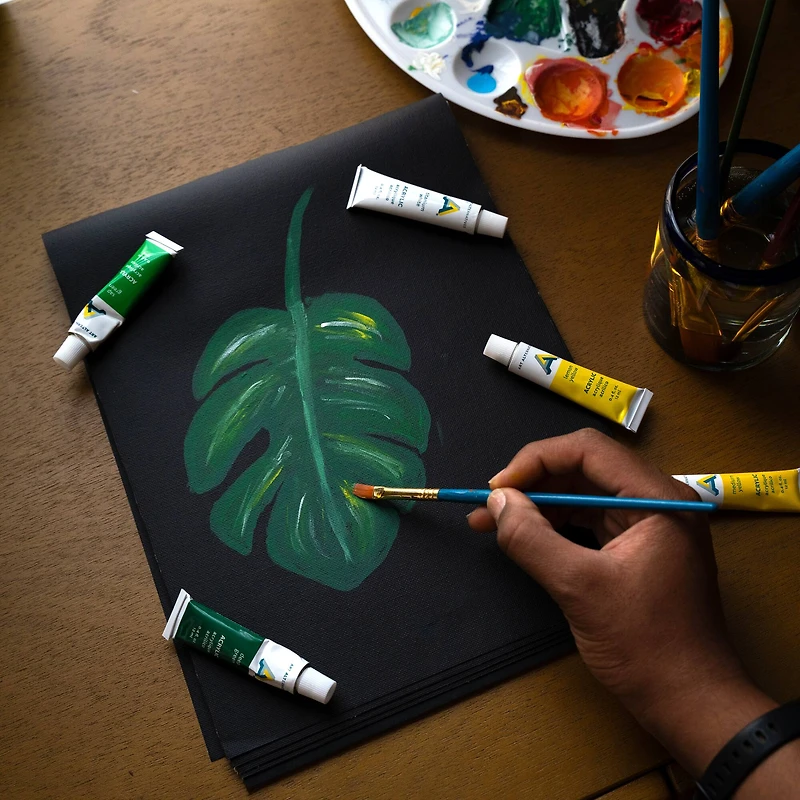 Fredrix Creative Series 9" x 12" Black Canvas Pad