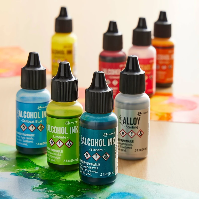 Tim Holtz® Spectrum 8 Color Alcohol Ink Set