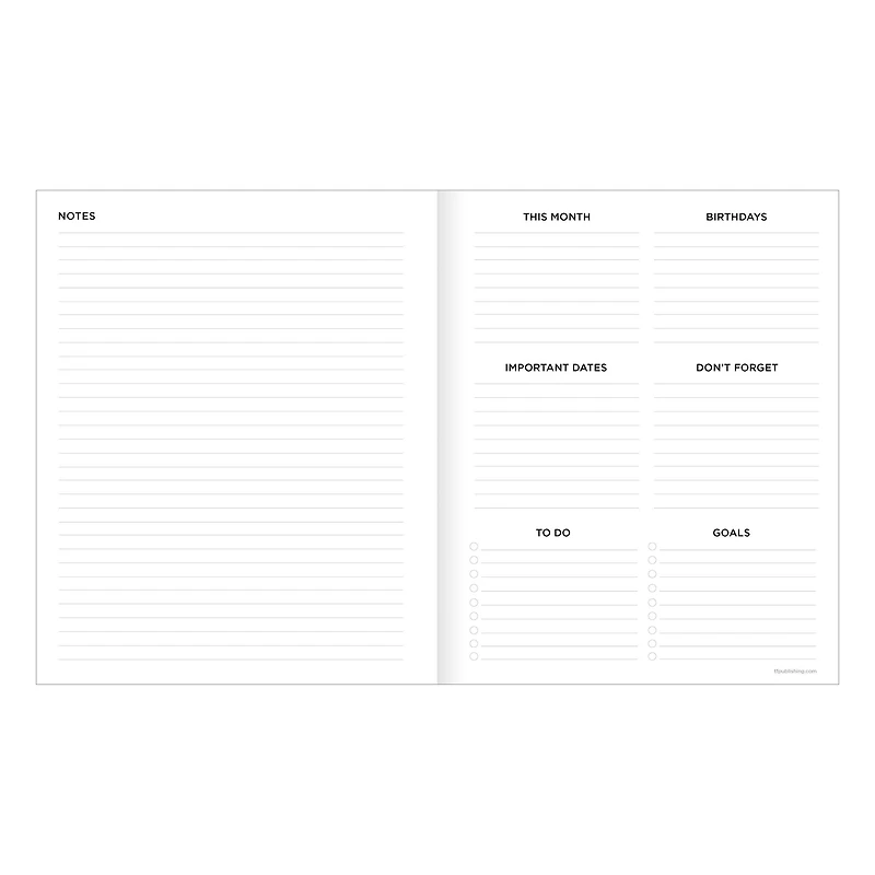 TF Publishing 2024-2025 Medium Scandinavian Symbols Monthly Planner