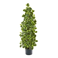 3.5ft. Potted Real Touch™ Variegated Holly Leaf Tree
