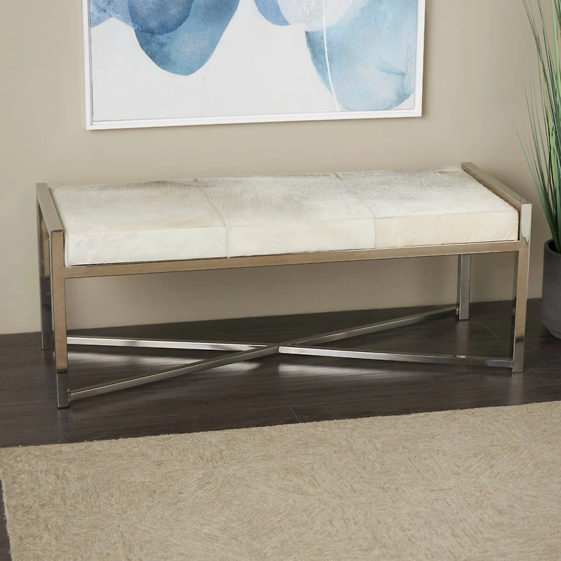 CosmoLiving by Cosmopolitan Wooden White Handmade Carved Panel Geometric Wall Art with Looped Sand Art Design, Set of 4