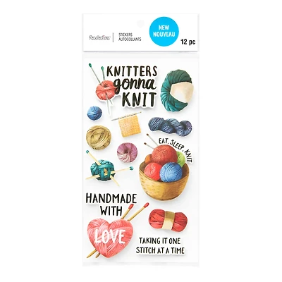 Knitting Dimensional Stickers by Recollections™