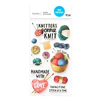 Knitting Dimensional Stickers by Recollections™