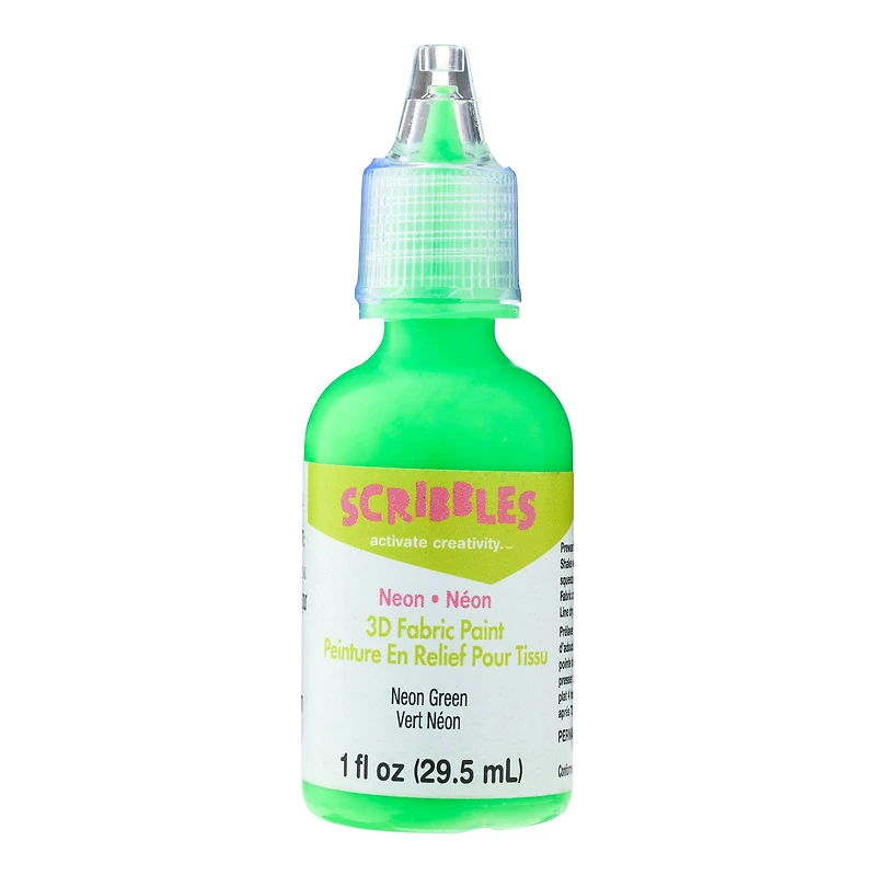 Scribbles® Neon 3D Fabric Paint