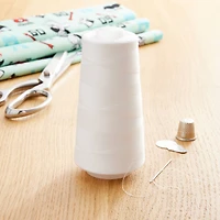 Coats® SureLock® White Thread Cone
