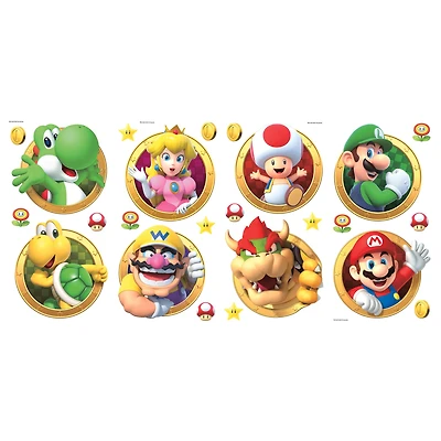 RoomMates Super Mario Character Peel & Stick Wall Decals
