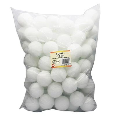 Hygloss® 2" Craft Foam Balls, 100ct.