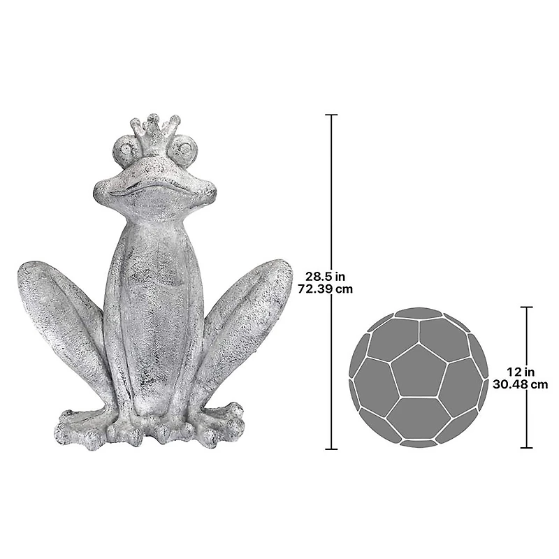 Design Toscano 28" Big Olde Bullfrog King Garden Statue